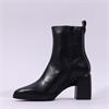 Wonders Vera Platform Block Heel Boot - Black Leather